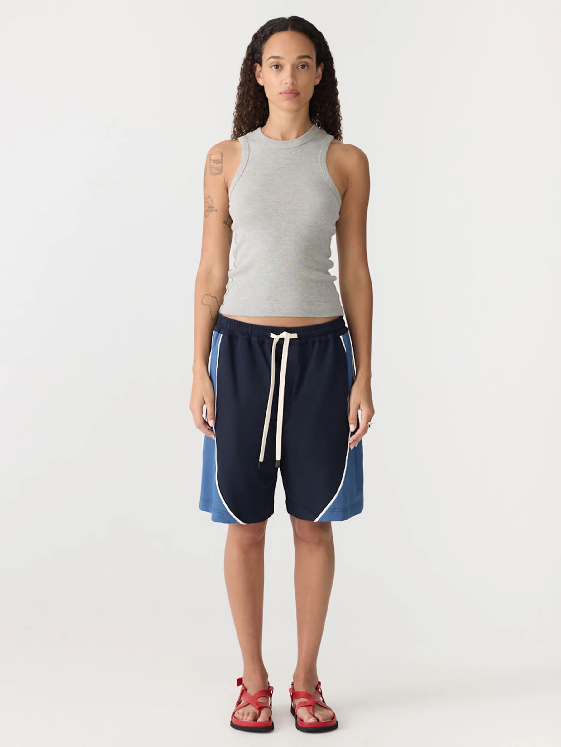 Piping Detail Basketball Short - Image 7