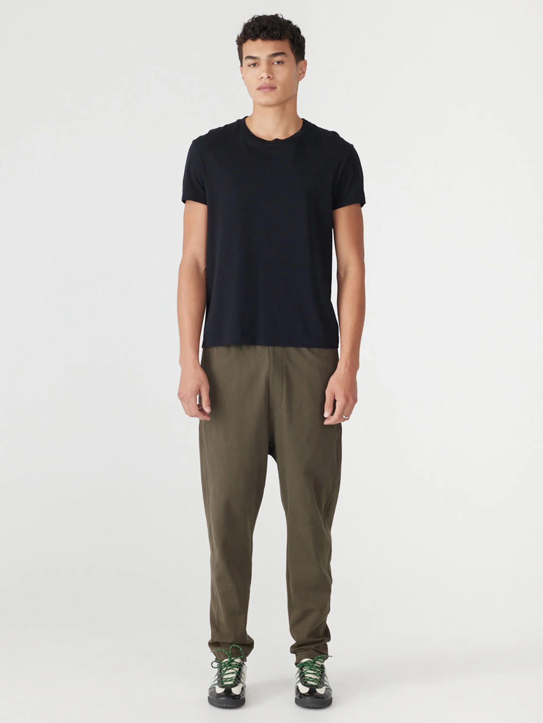 Raw Hem Utility Terry Pant