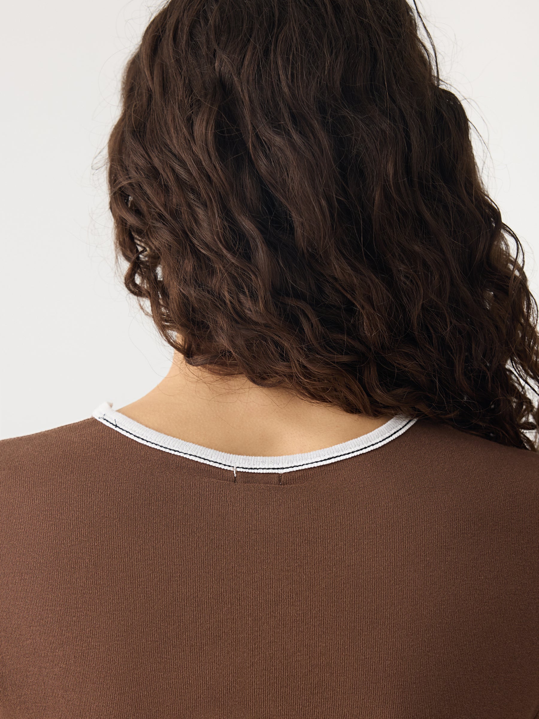 Rib Contrast Short Sleeve Baby T-Shirt - Image 6