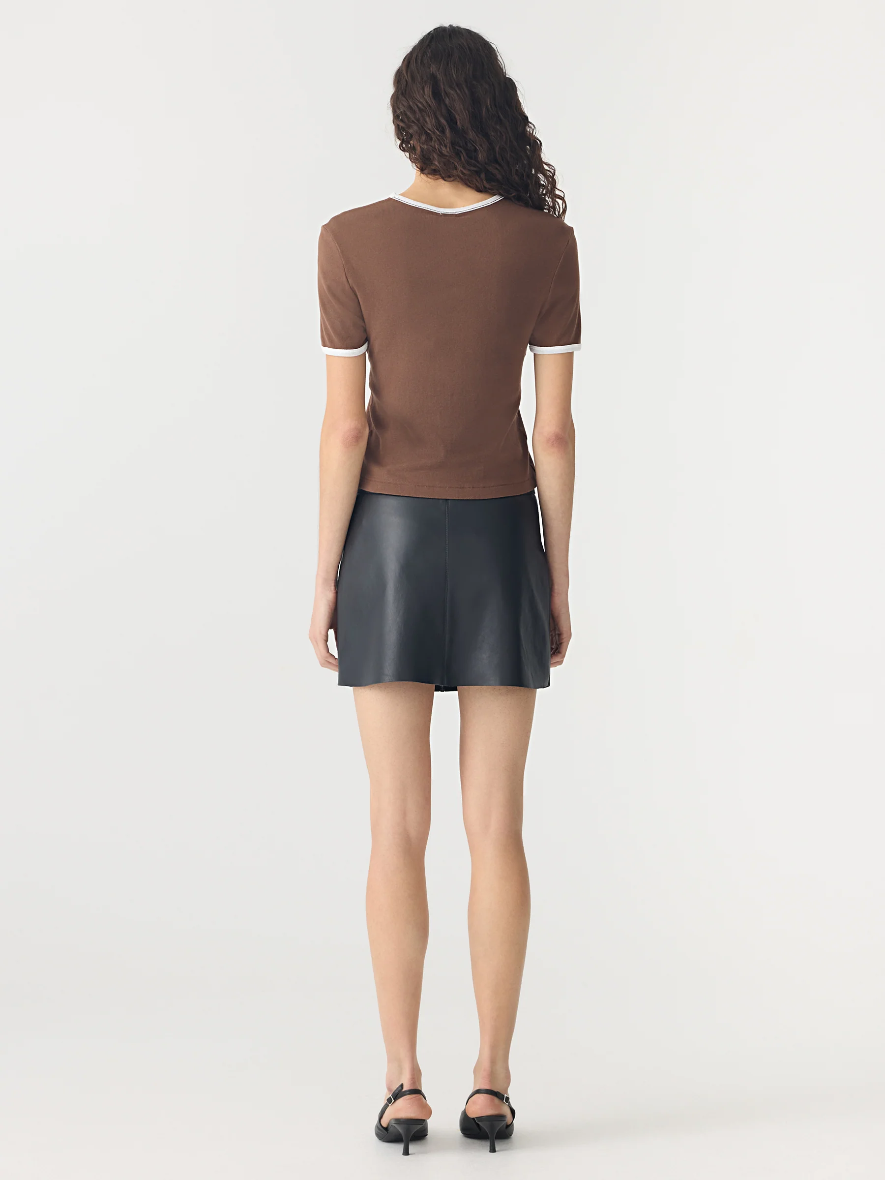 Rib Contrast Short Sleeve Baby T-Shirt - Image 7
