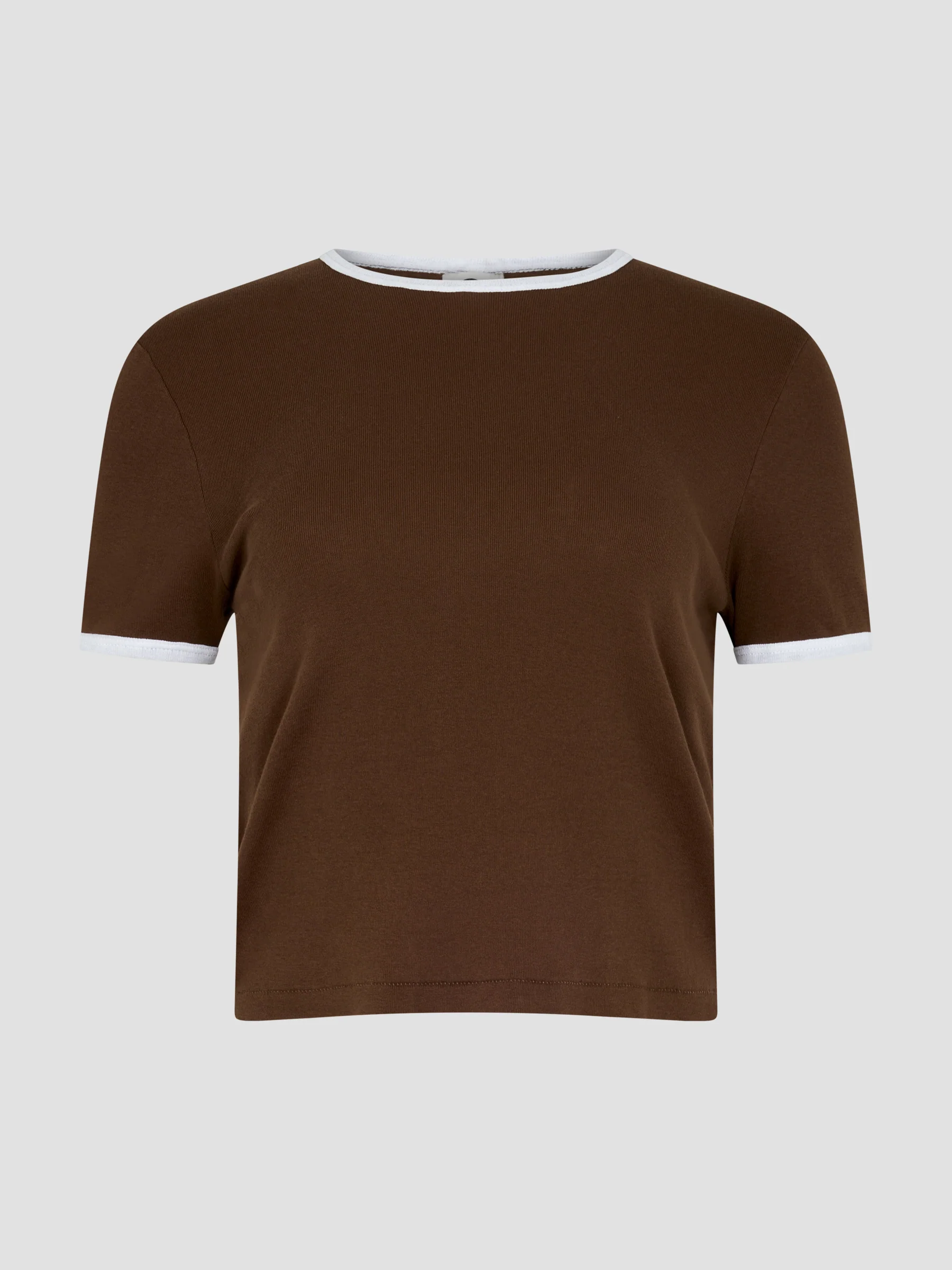 Rib Contrast Short Sleeve Baby T-Shirt - Image 9