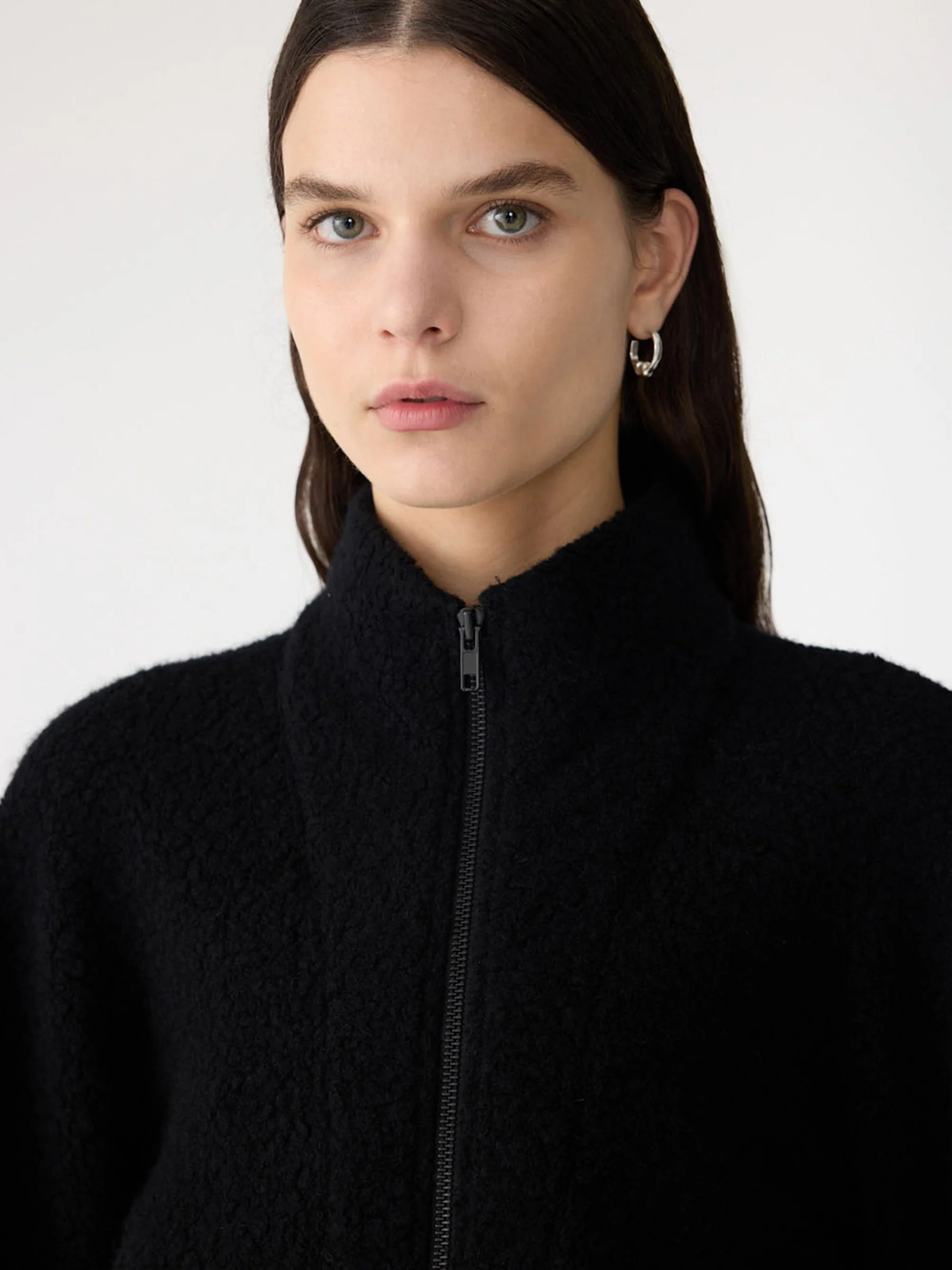 Rib Insert Wool Jacket - Image 3