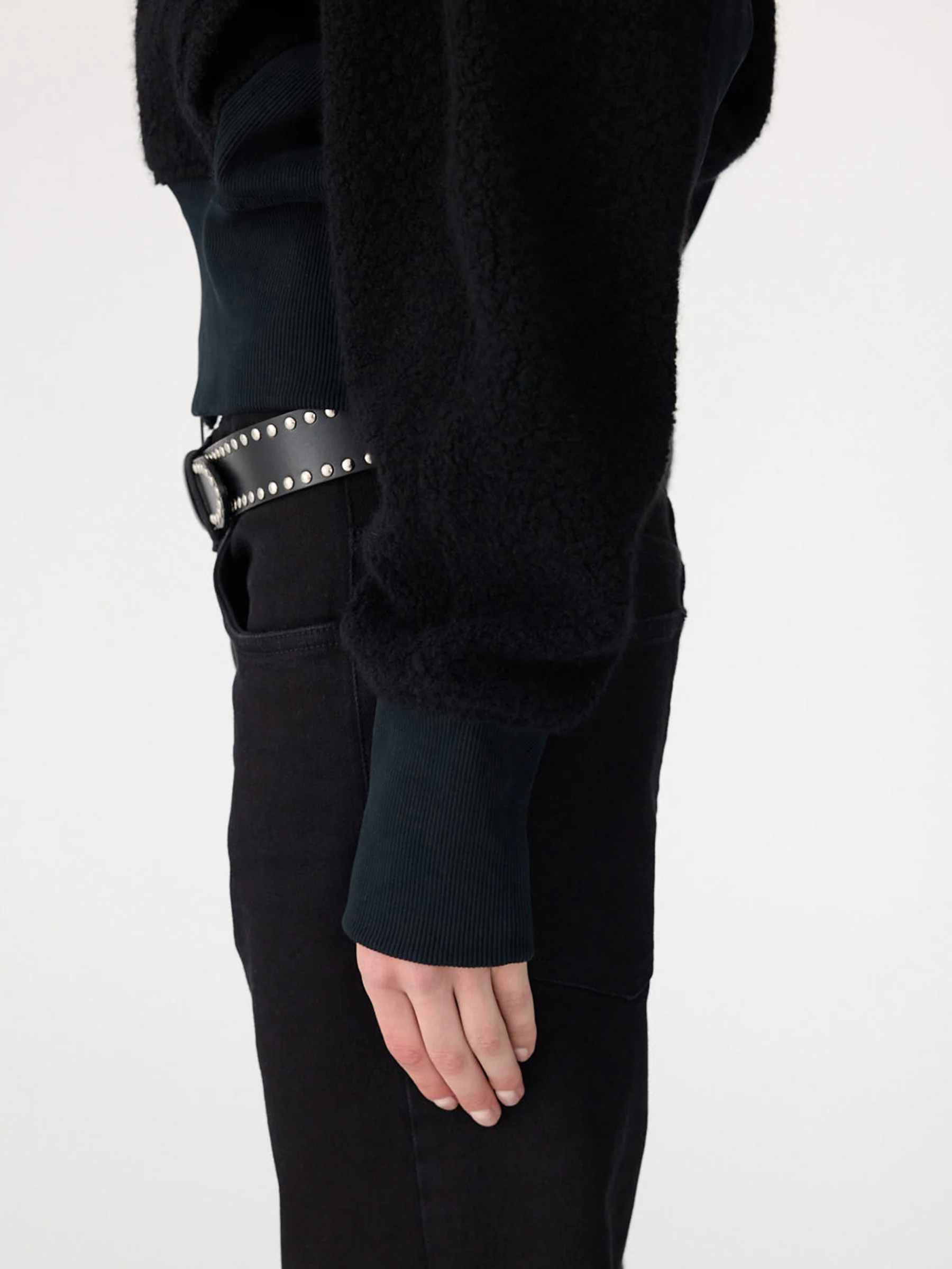 Rib Insert Wool Jacket - Image 4