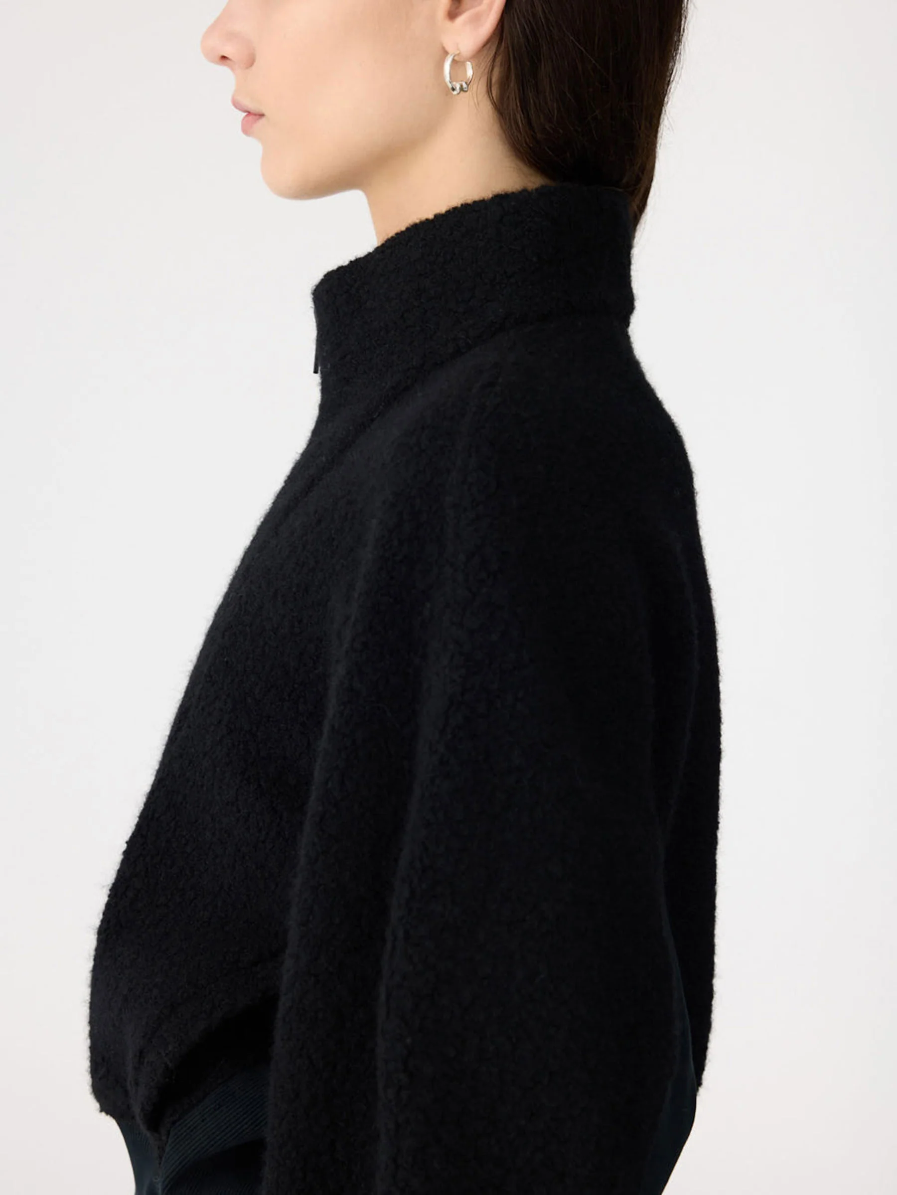 Rib Insert Wool Jacket - Image 5