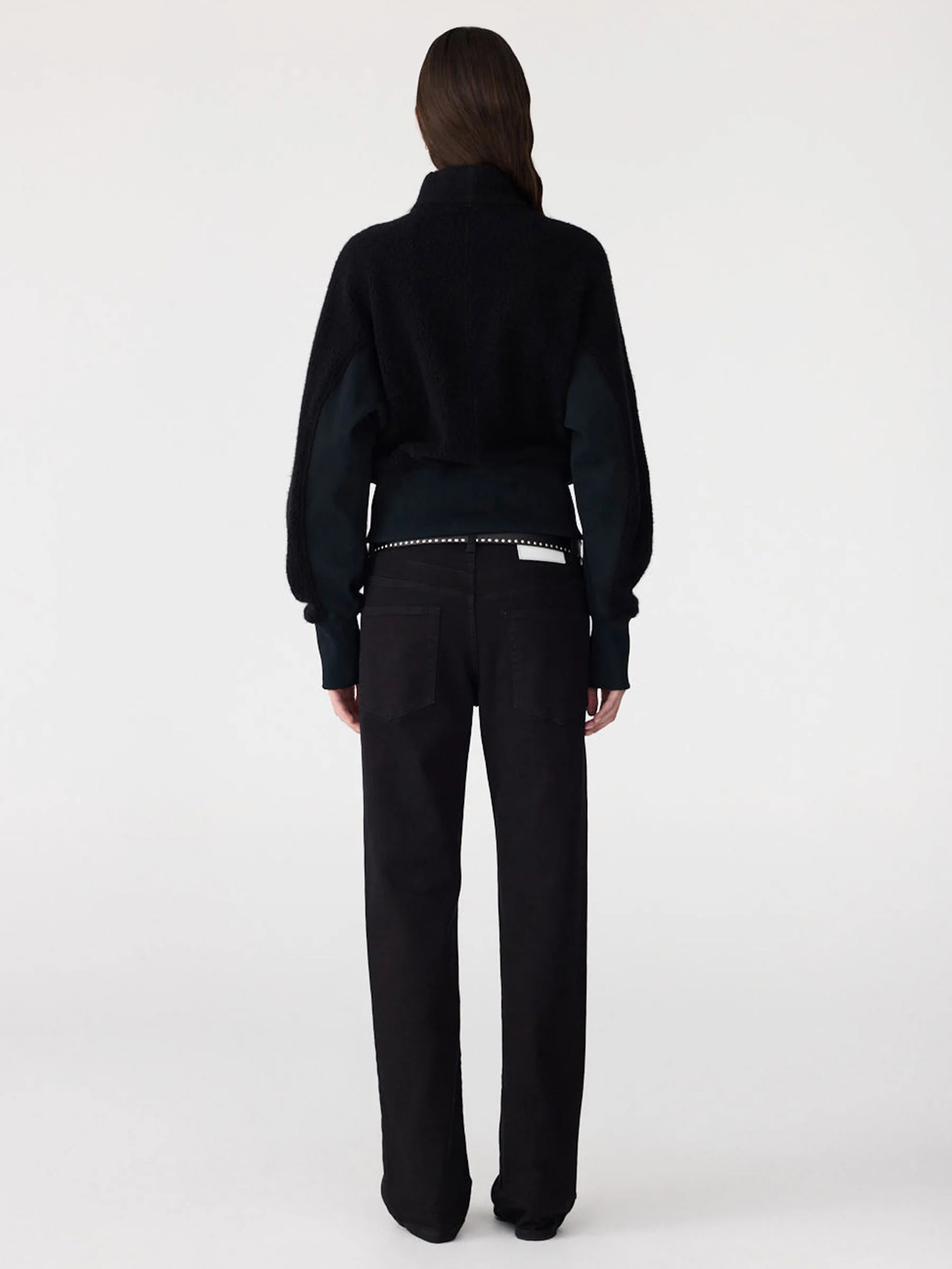 Rib Insert Wool Jacket - Image 6