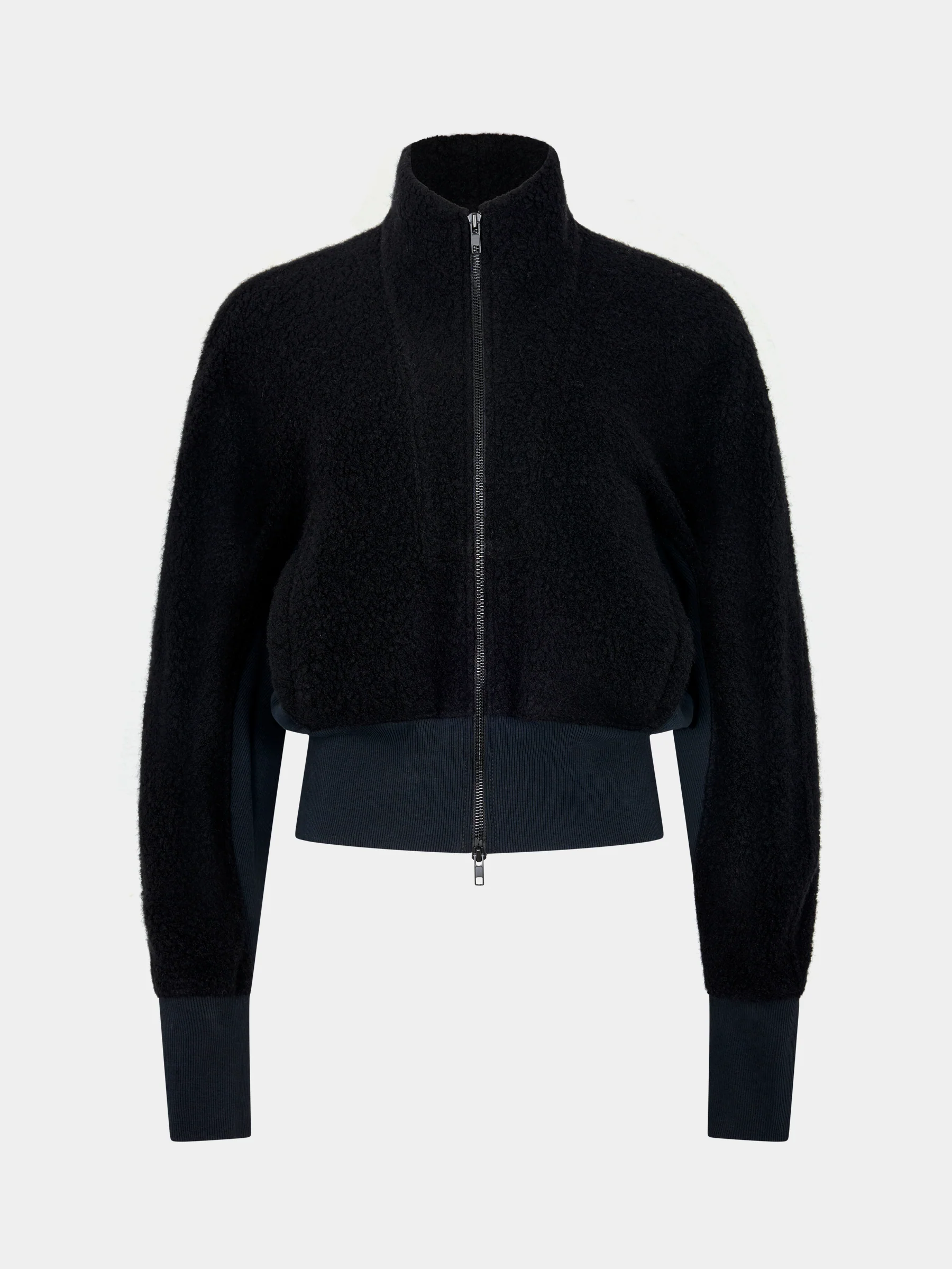 Rib Insert Wool Jacket - Image 8