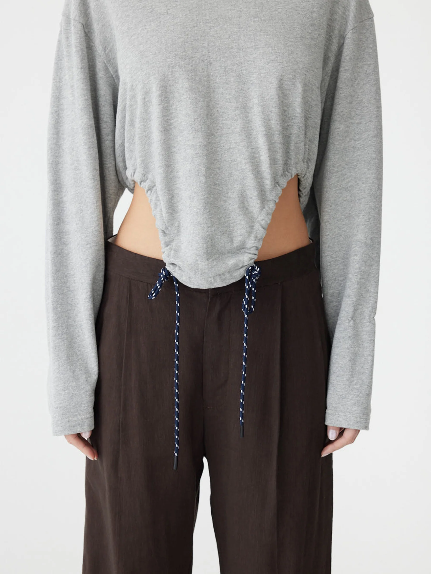 Scoop Hem Long Sleeve Sweat - Image 3