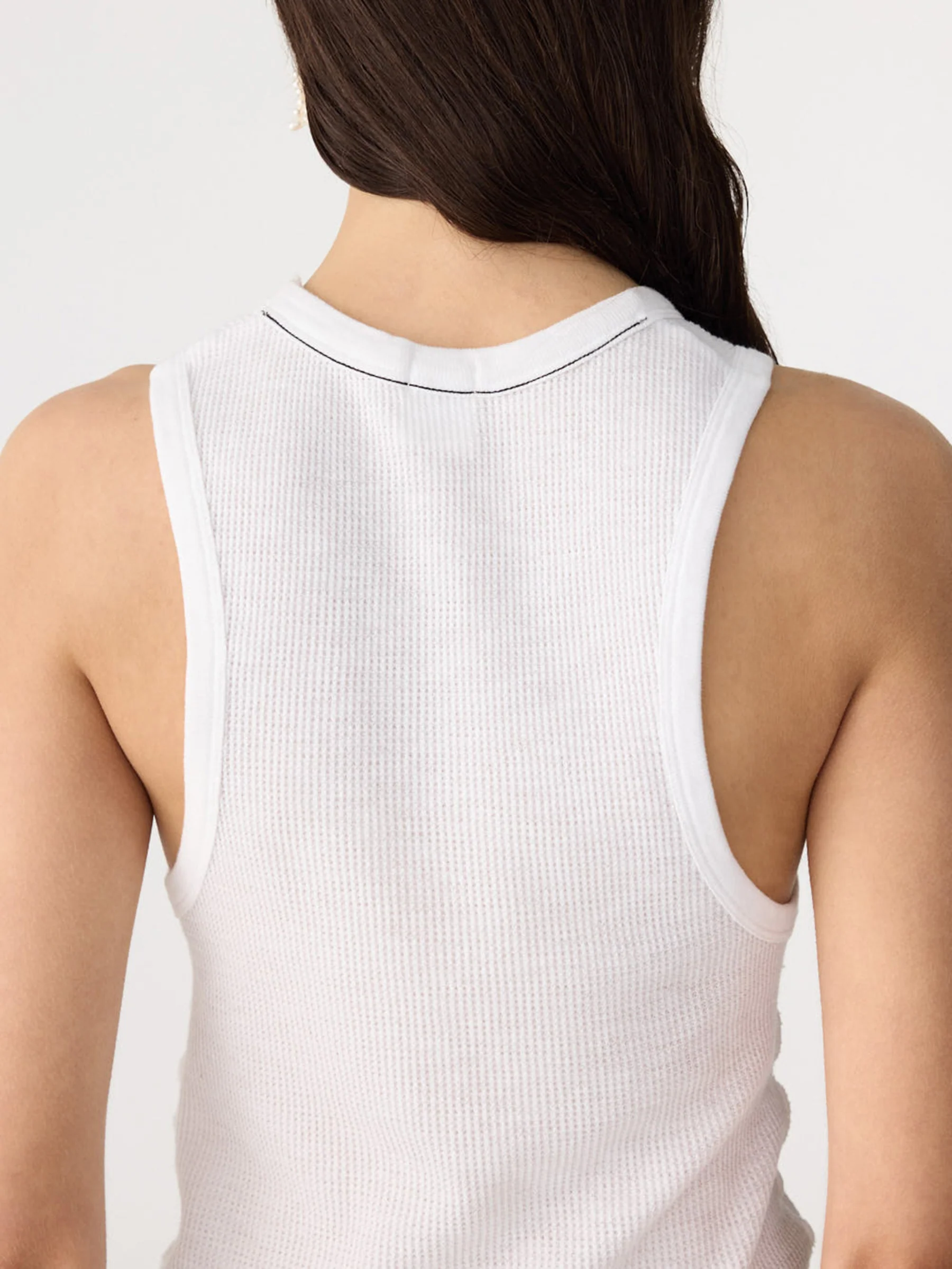 Seam Detail Waffle Tank - Image 4