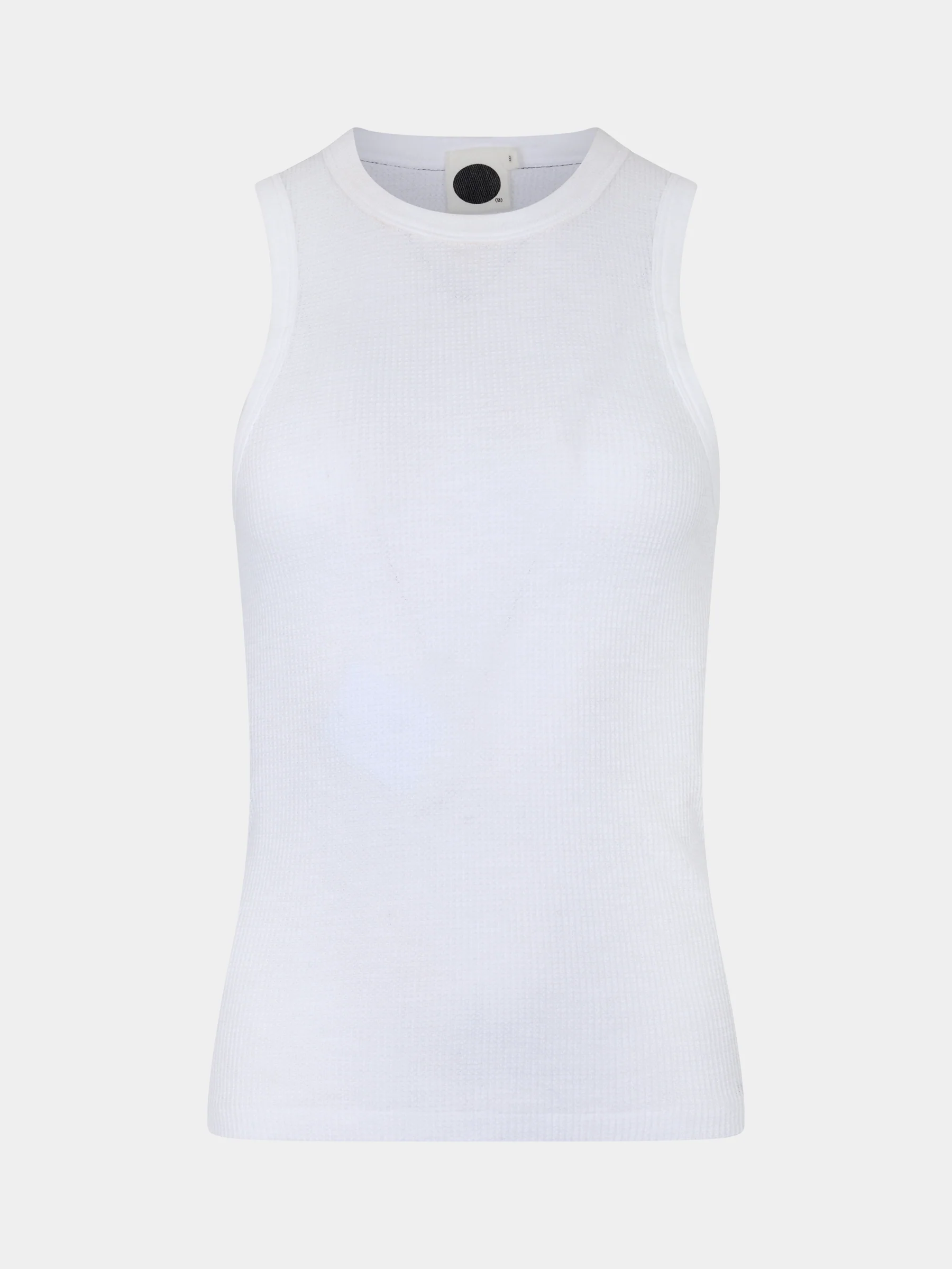 Seam Detail Waffle Tank - Image 7