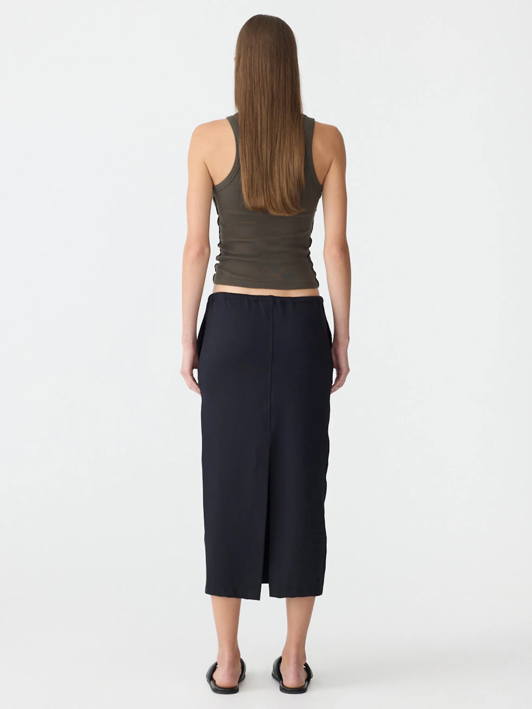 Stretch Twill Minimal Skirt - Image 5