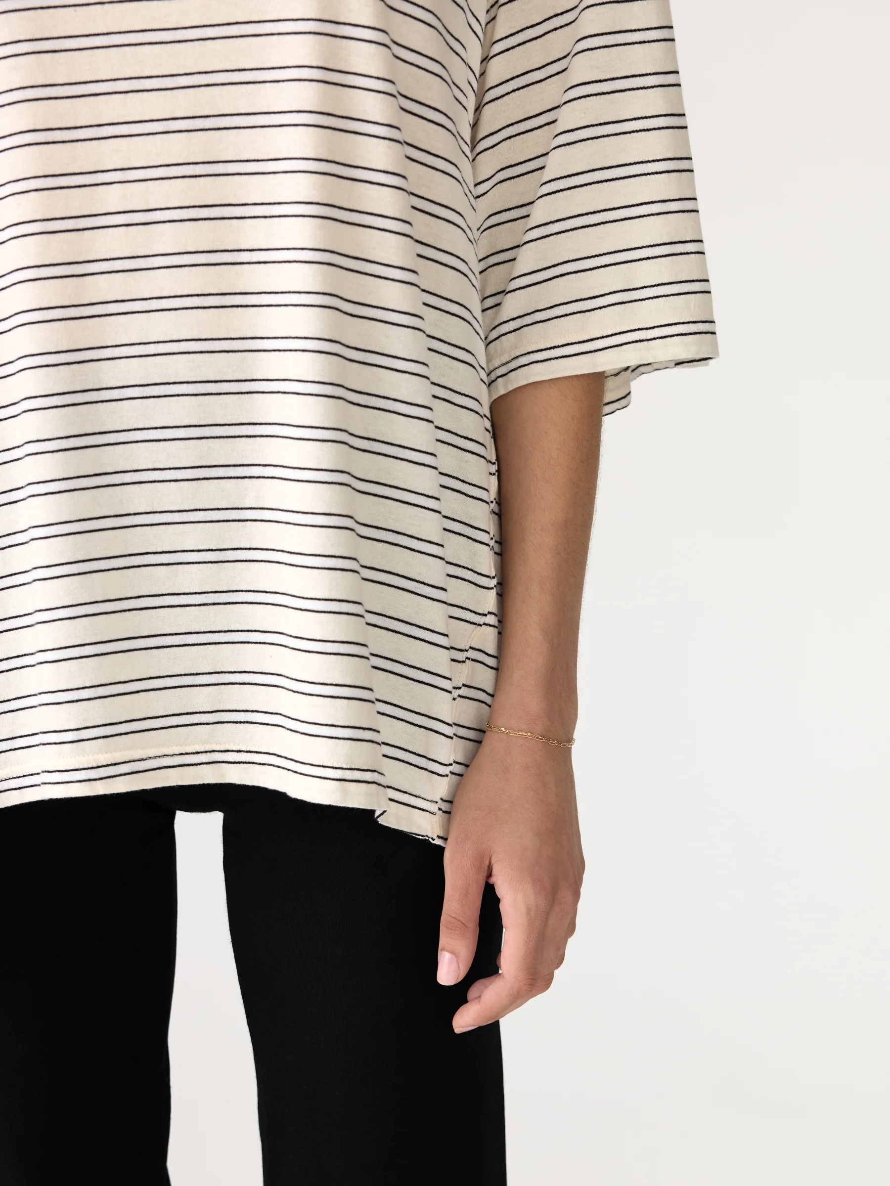 Stripe Boxy Short Sleeve T-Shirt - Image 3