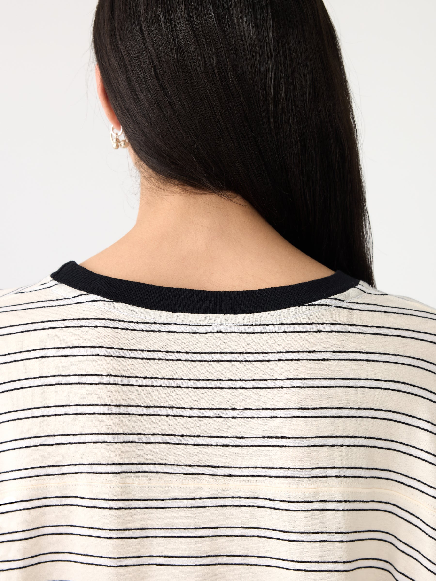 Stripe Boxy Short Sleeve T-Shirt - Image 5