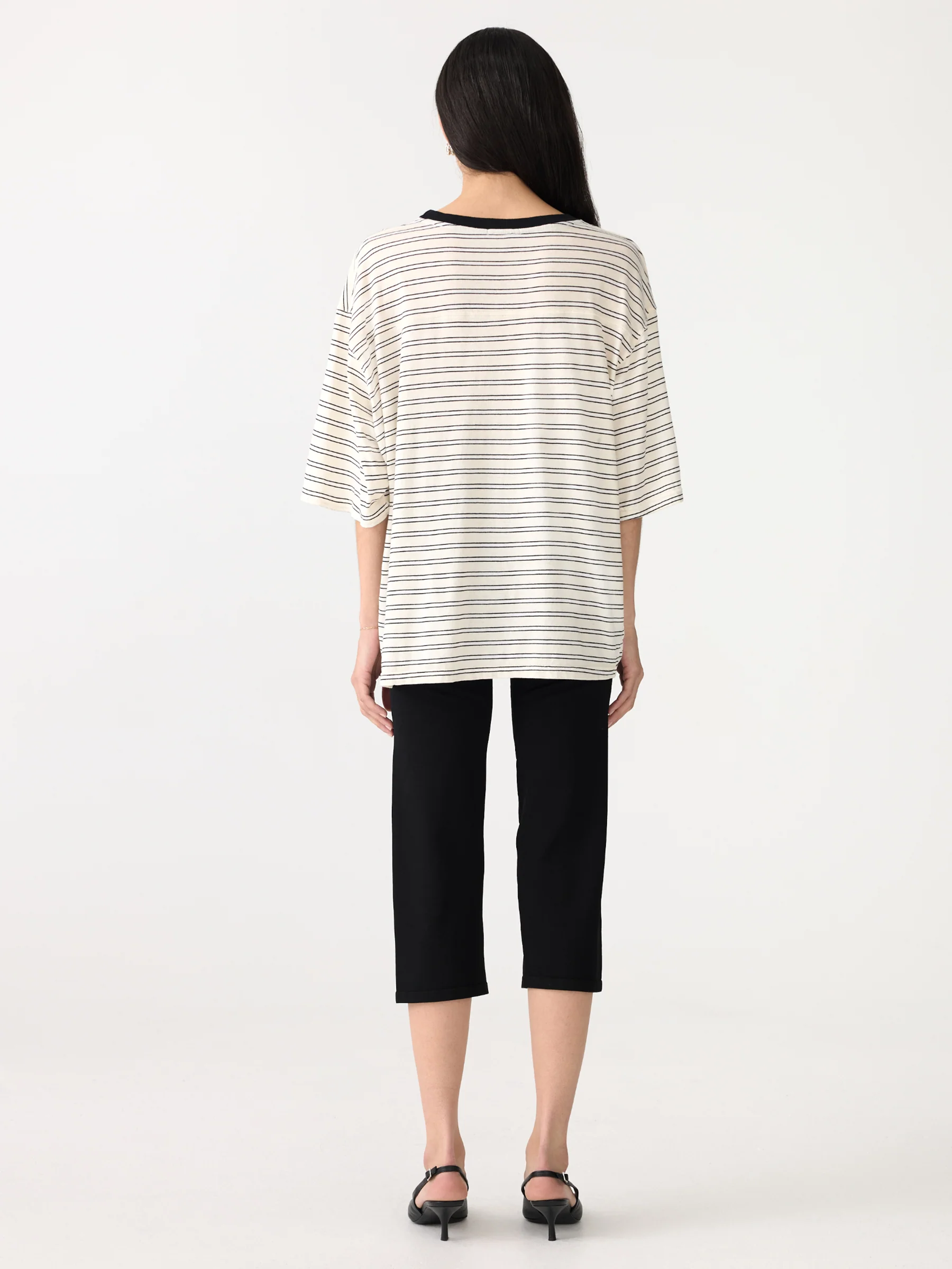 Stripe Boxy Short Sleeve T-Shirt - Image 6
