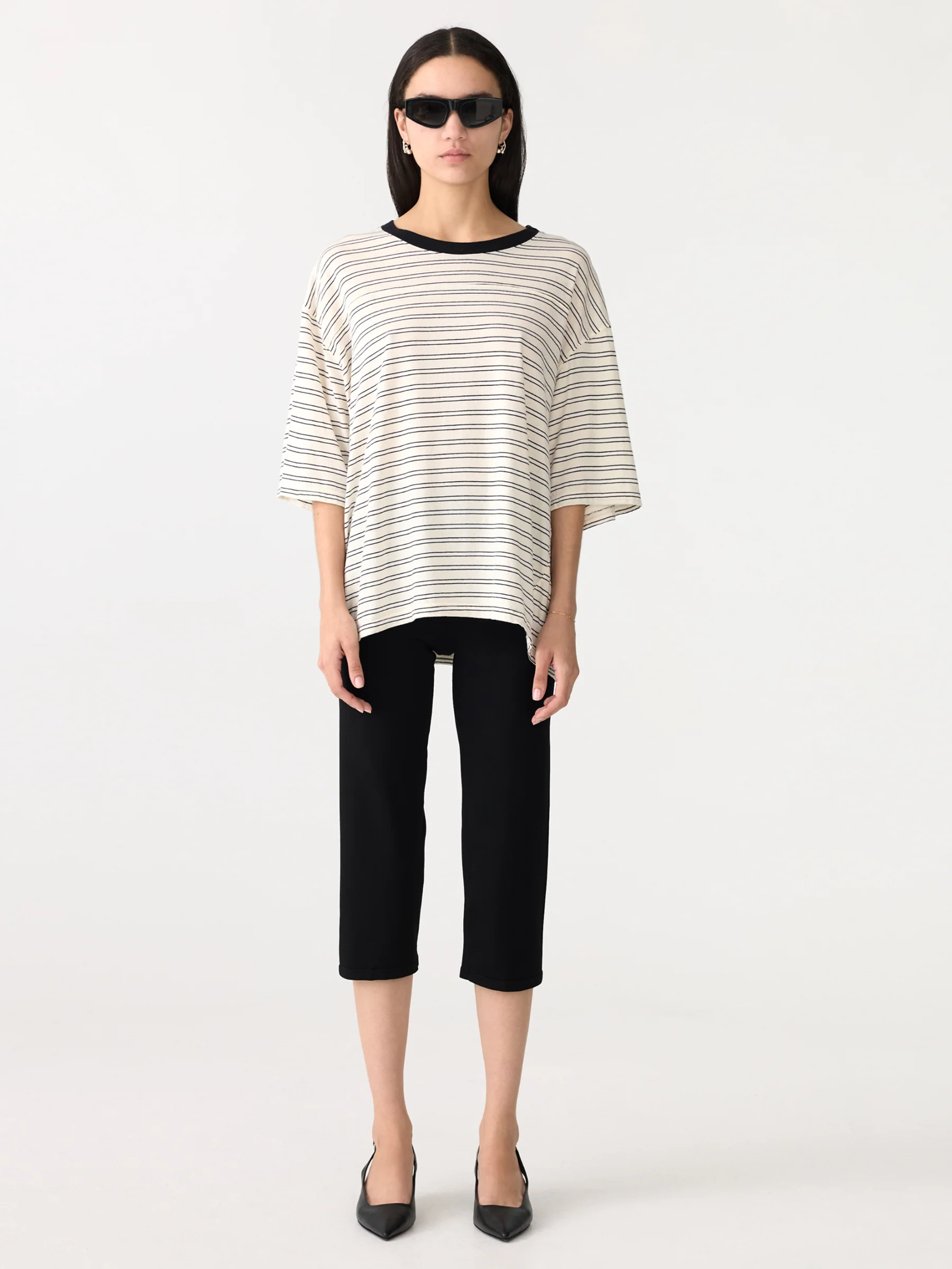Stripe Boxy Short Sleeve T-Shirt - Image 7