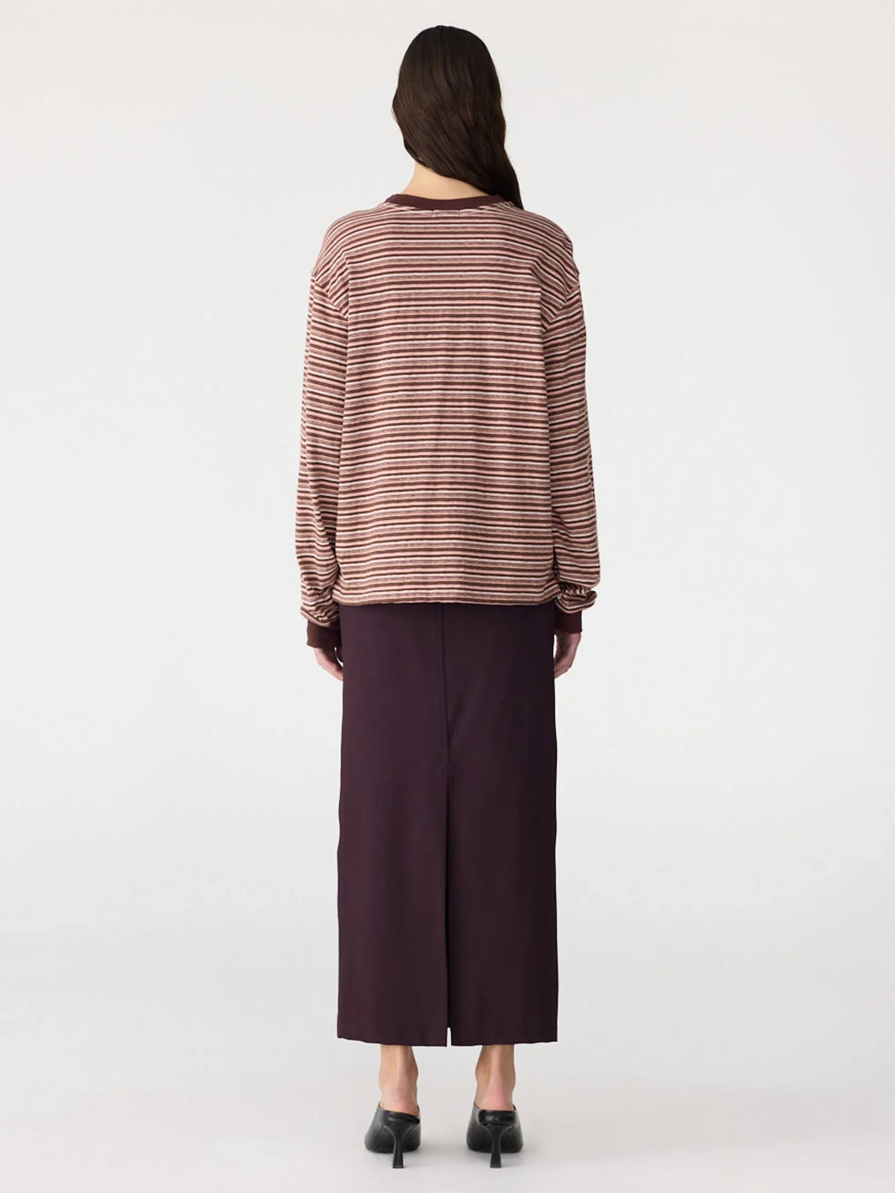 Stripe Slouch Long Sleeve T-Shirt - Image 5