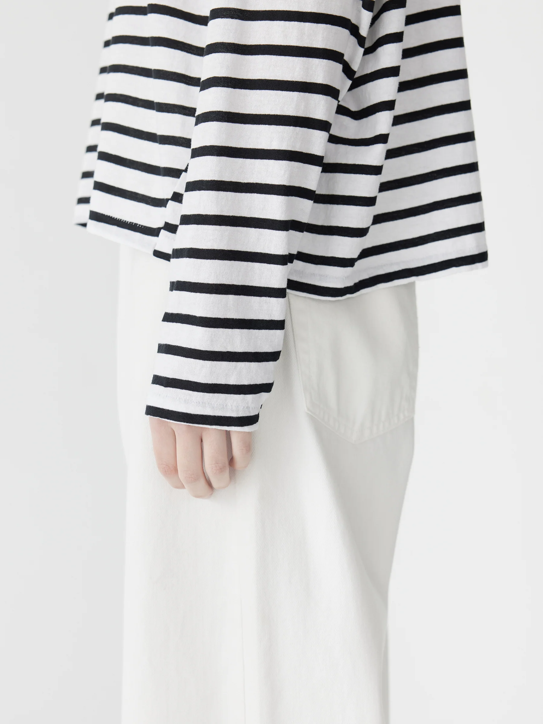 Stripe Slouch Long Sleeve T-Shirt - Image 4