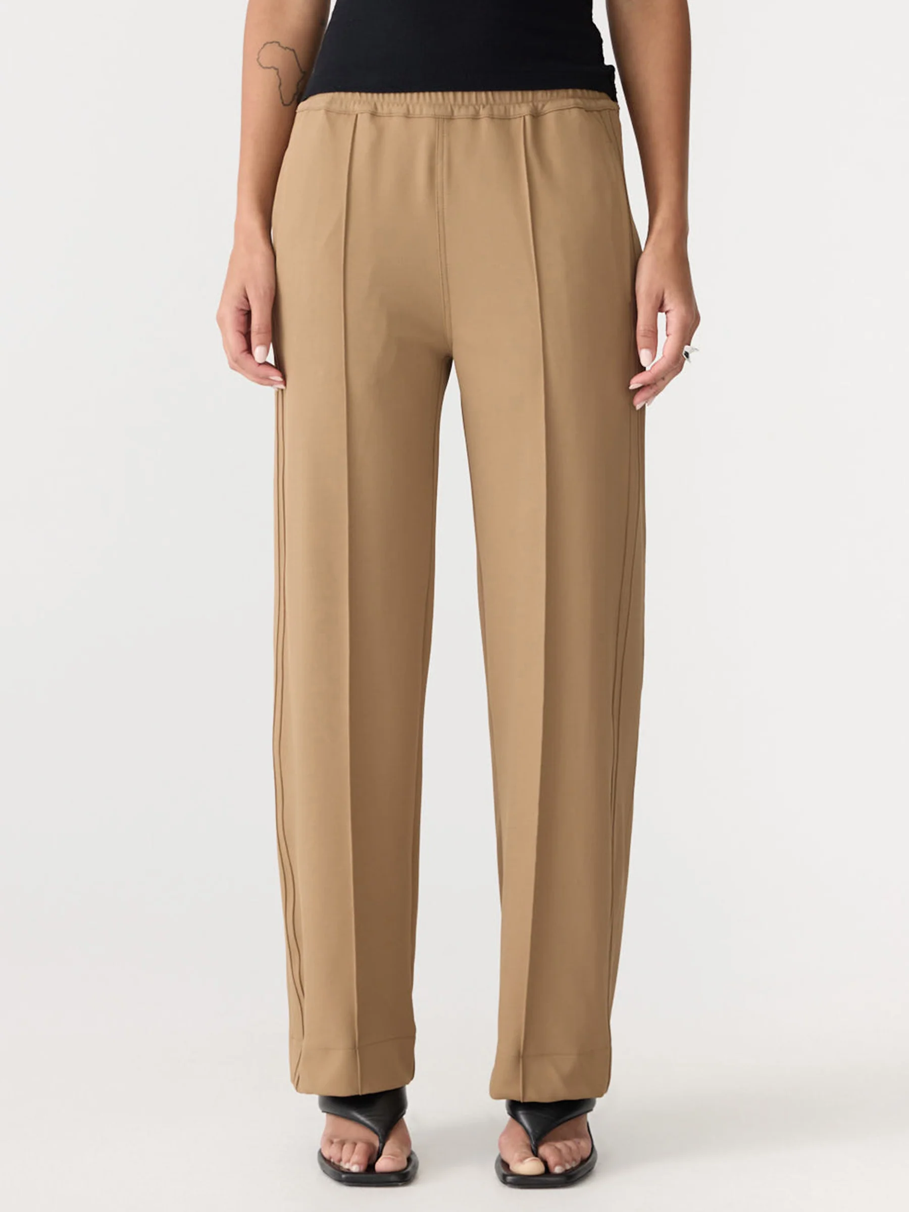 Twill Pinstitch Detail Pant - Image 2