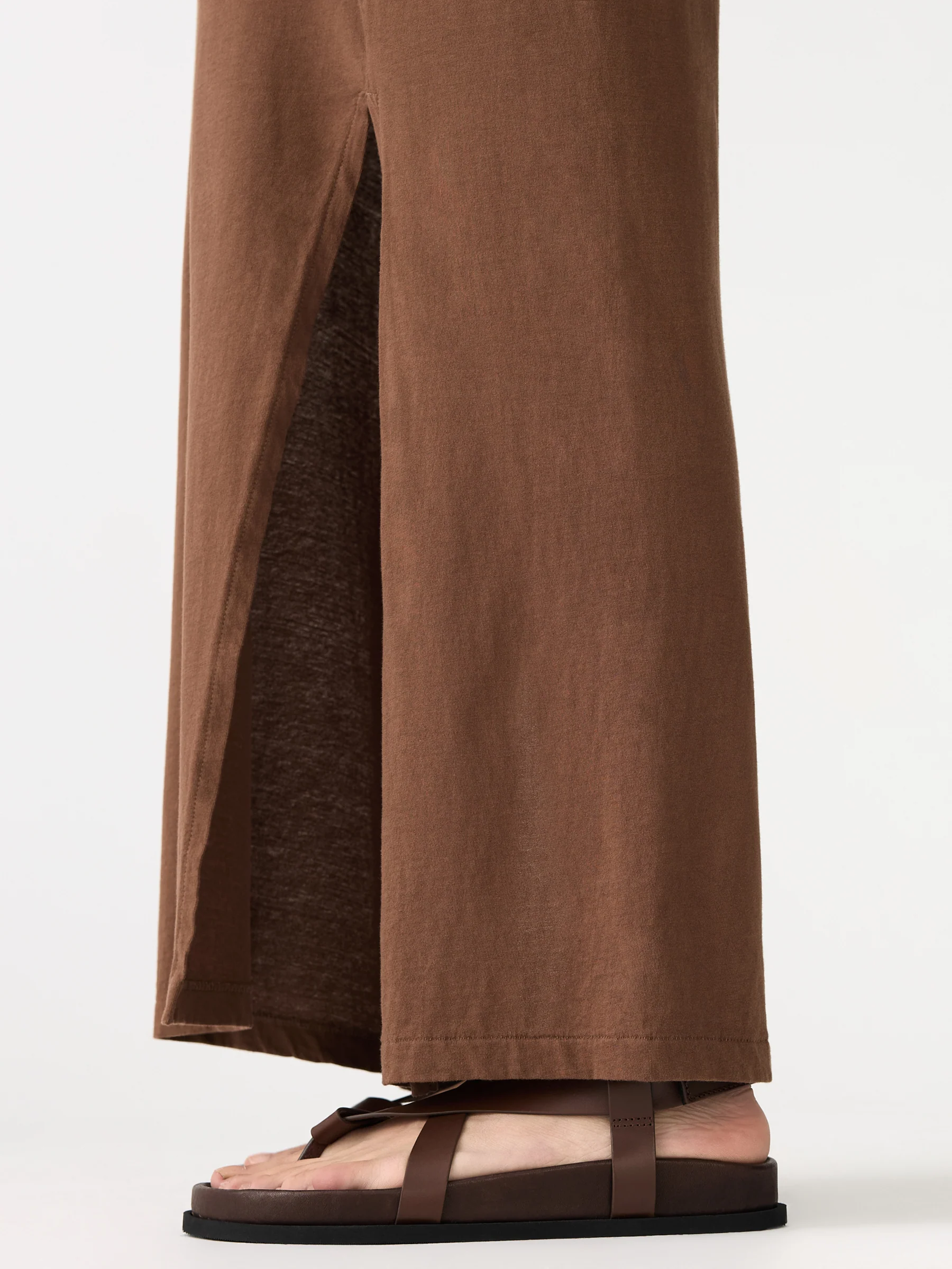 V Neck Longerline Short Sleeve Dress - Image 4
