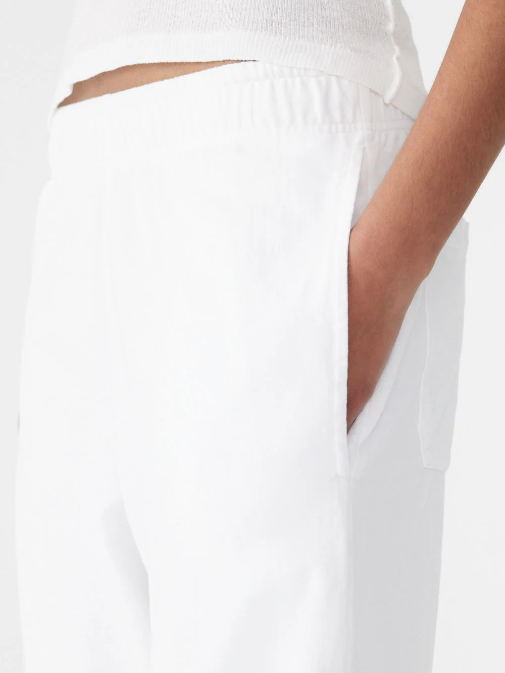 Wide Leg Double Jersey Pant - Image 3