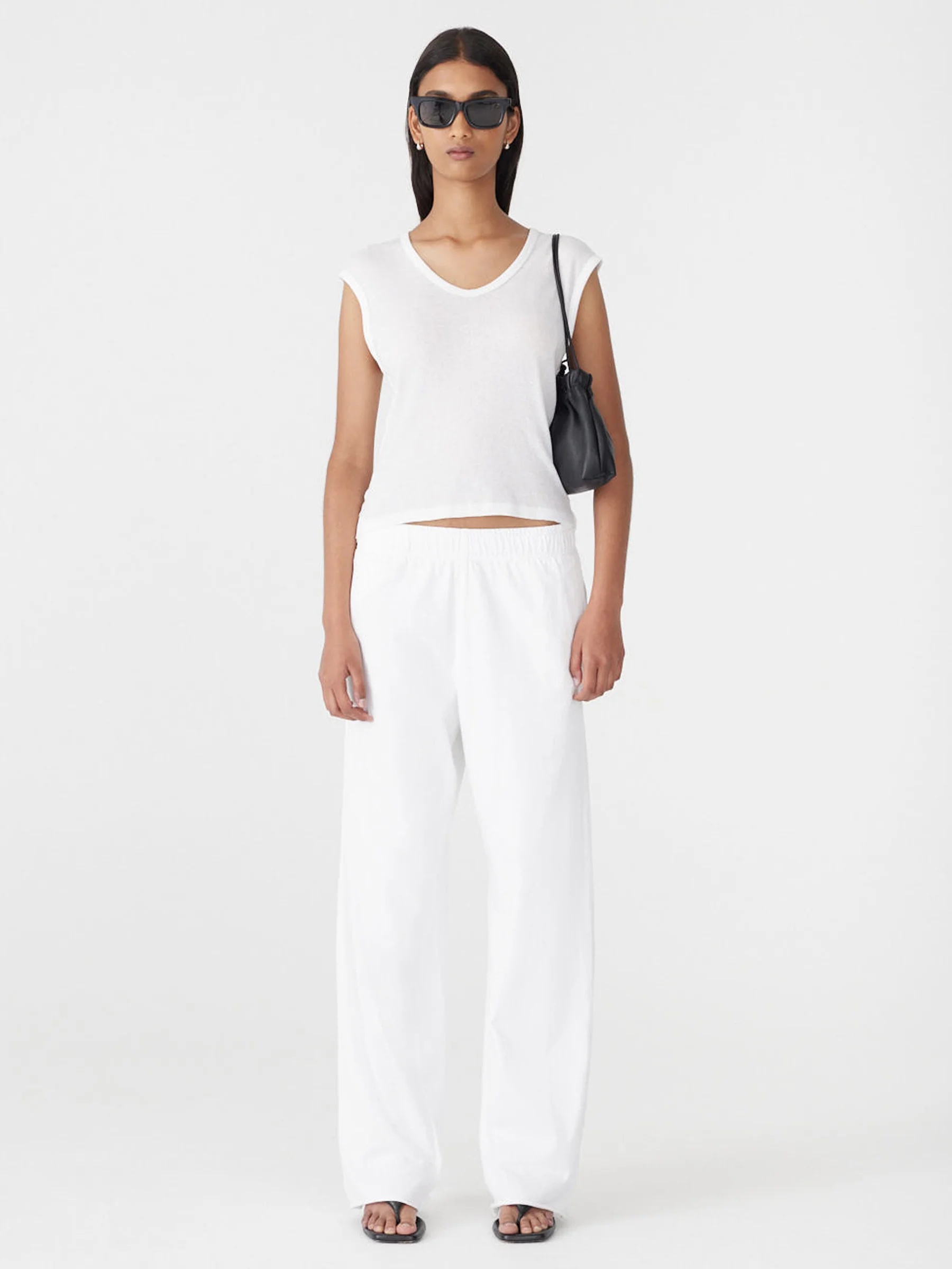 Wide Leg Double Jersey Pant - Image 7