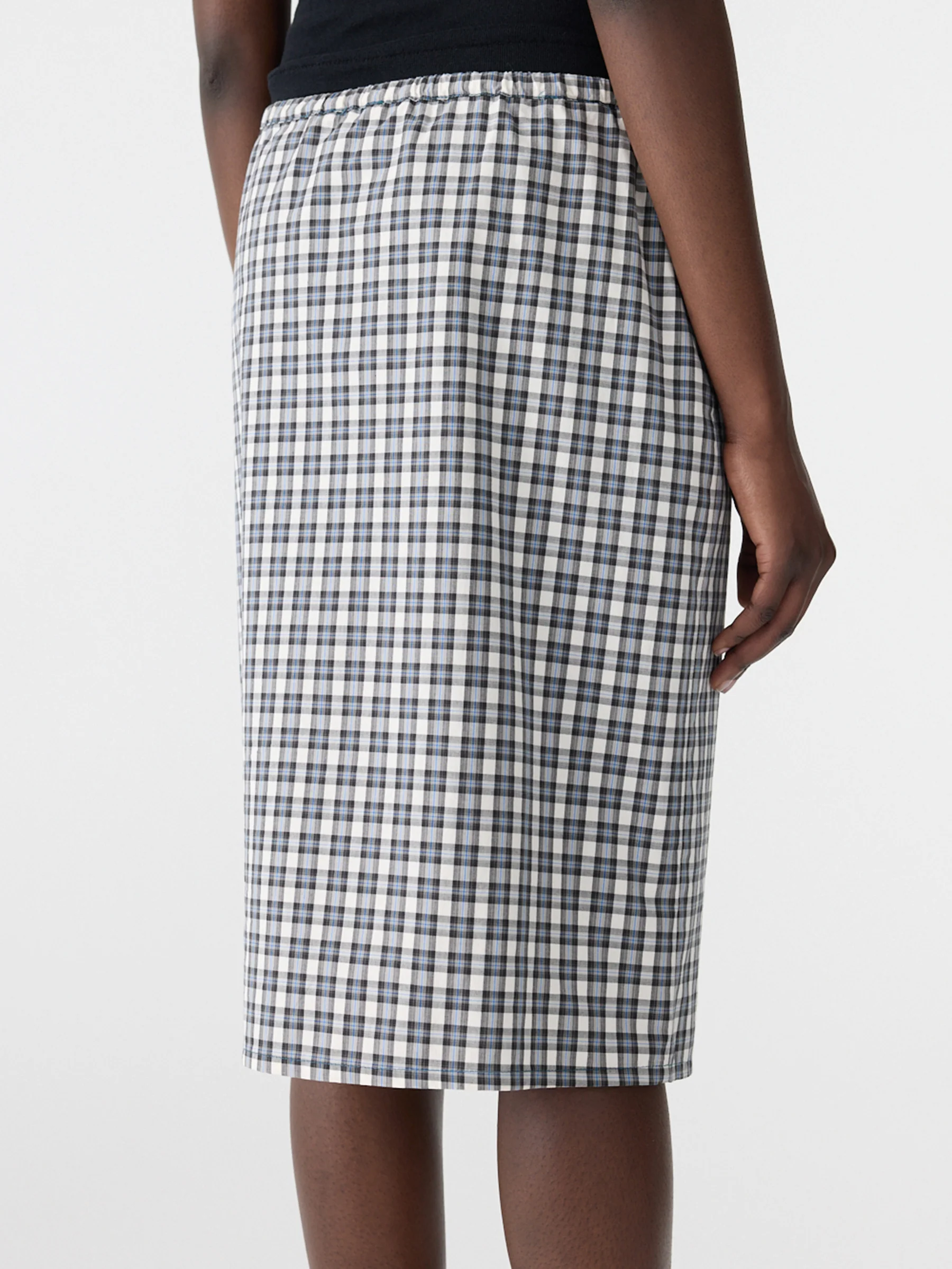 Yarn Dyed Check Pull On Skirt - Image 5