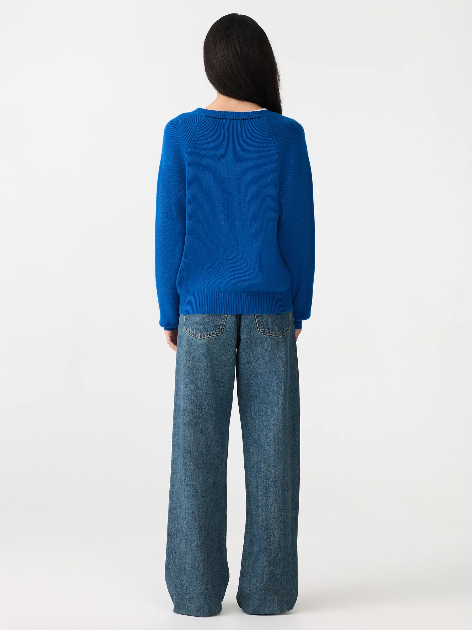 Zip Detail V Neck Knit - Image 4